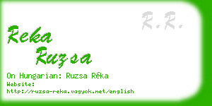 reka ruzsa business card